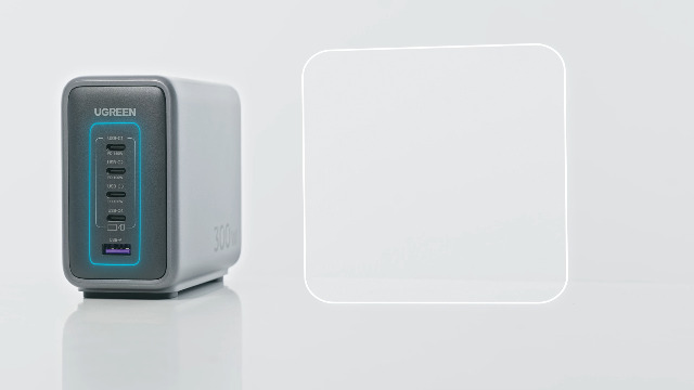 UGREEN Nexode 300W 急速充電器 5ポート 縦置きデザイン